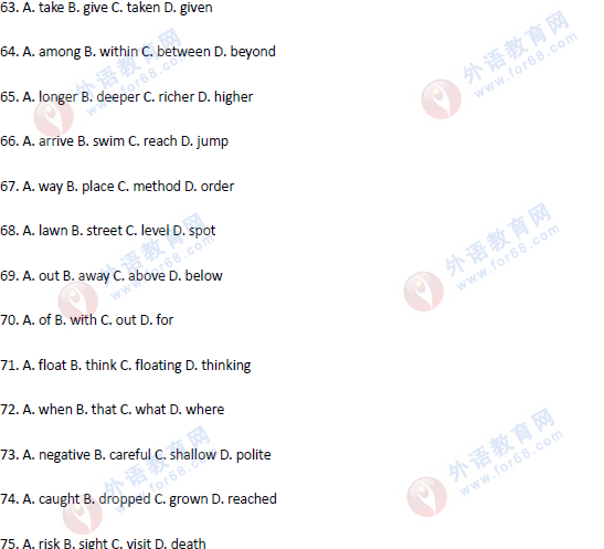 2016年11月北京學(xué)位英語完型填空試題