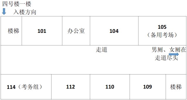2023年下半年天津市紅橋區河北工業大學附屬實驗學校自考考點考場示意圖11 2023年下半年天津市紅橋區河北工業大學附屬實驗學校自考考點考場示意圖11