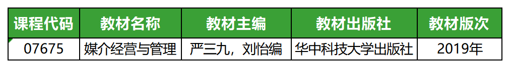 媒介經營與管理(2019版)_教材 媒介經營與管理(2019版)_教材